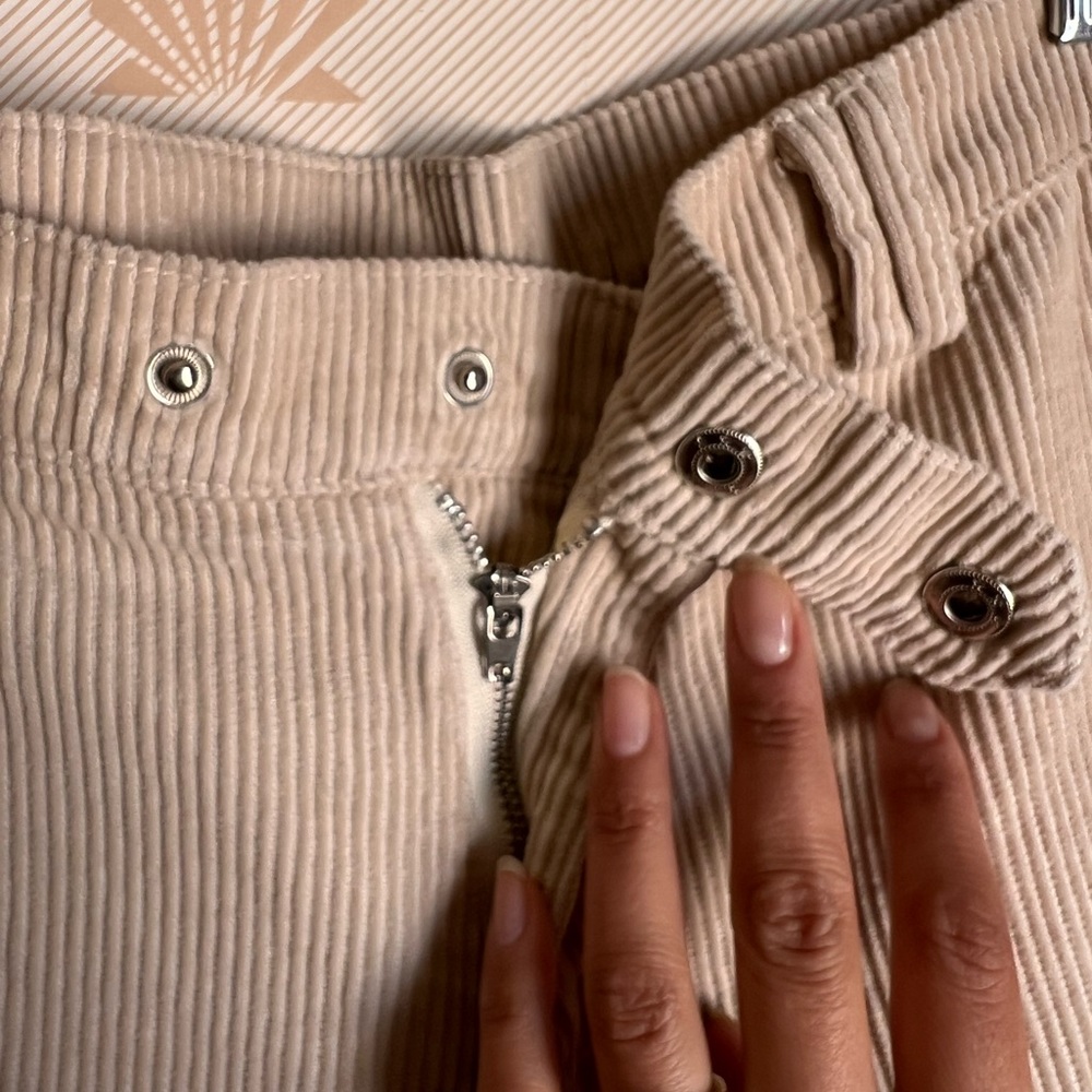 NWOT Princess Polly Beige Cord Pant - Picture 5 of 9